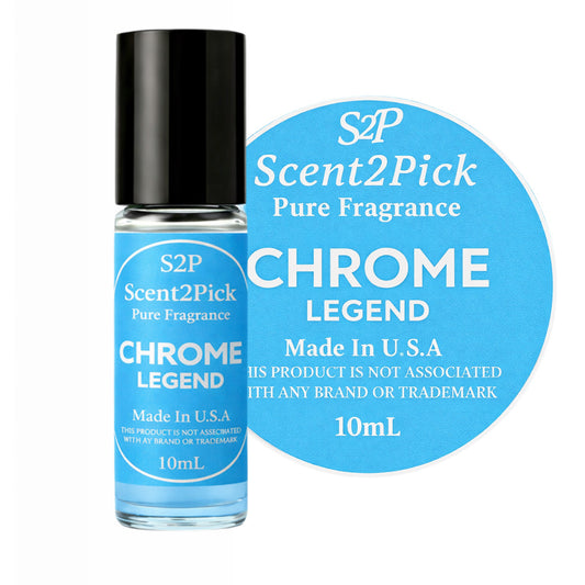 Chrome Legend Inspired Roll-On Fragrance Oil 10ml – Alcohol-Free Long-Lasting Men’s Amber & Musk Scent