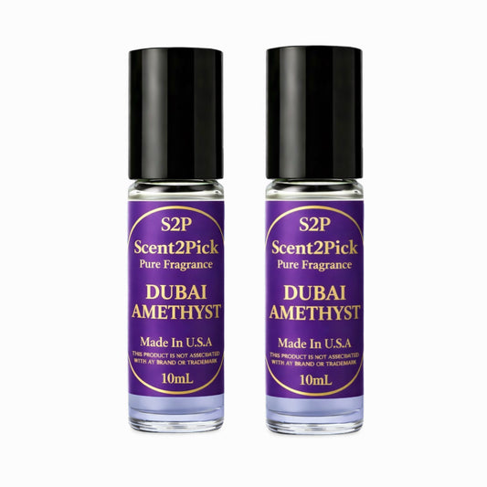 Dubai Amethyst Inspired Roll-On Fragrance Oil 10ml – Alcohol-Free Long-Lasting Men’s Patchouli, Amber & Vanilla Scent