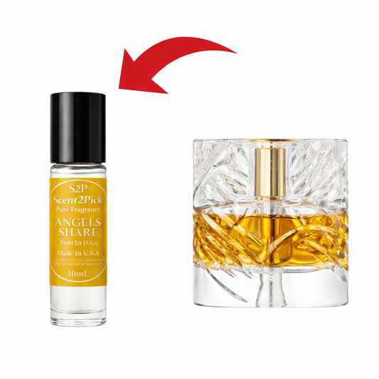 Angels Share Inspired Roll-On Fragrance Oil 10ml – Alcohol-Free Long-Lasting Cinnamon, Tonka Bean & Oak Absolute