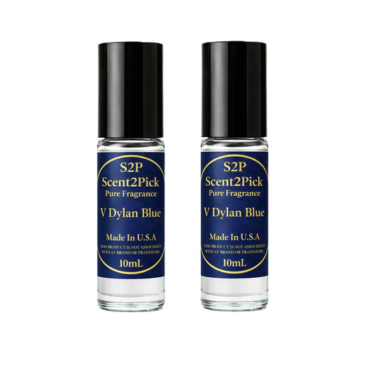 V Dylan Blue Inspired Roll-On Fragrance Oil 10ml – Alcohol-Free Long-Lasting Fresh Aromatic Scent