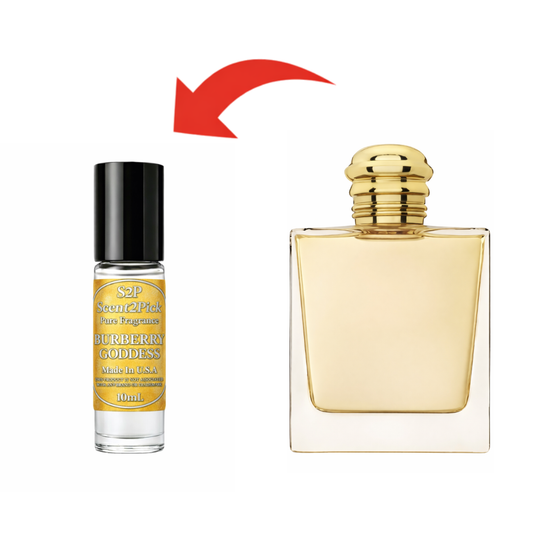 Burberry Goddess Inspired Roll-On Fragrance Oil 10ml – Alcohol-Free Long-Lasting Women's Lavender, Ginger & Cacao