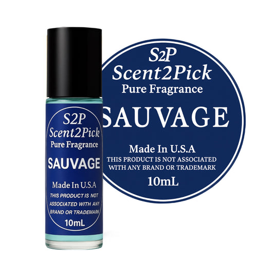 Sauvage Inspired Roll-On Fragrance Oil 10ml – Alcohol-Free Long-Lasting Fresh Spicy Scent