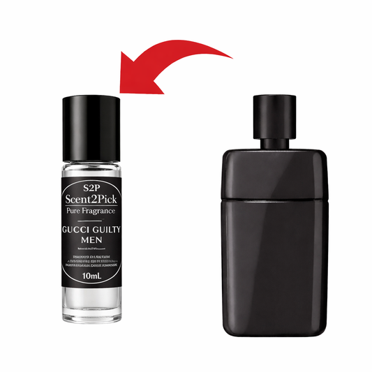 Gucci Guilty Men Inspired Roll-On Fragrance Oil 10ml – Alcohol-Free Long-Lasting Men's Juniper, Lavender & Lemon