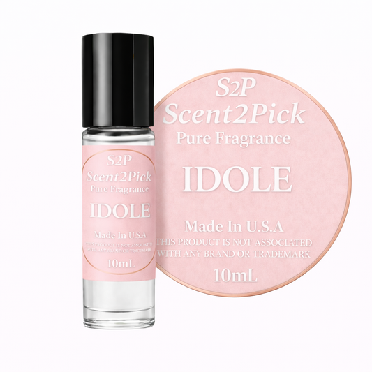 Idole Inspired Roll-On Fragrance Oil 10ml – Alcohol-Free Long-Lasting Women's Pear, Bergamot & Jasmine