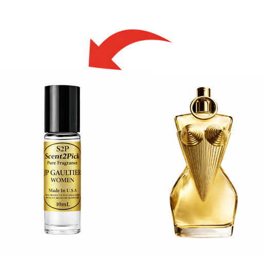 JP Gaultier Women Inspired Roll-On Fragrance Oil 10ml – Alcohol-Free Long-Lasting Women's Pear, Rose & Orange Blossom