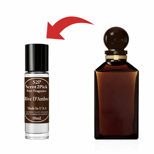 Rive D'Ambre Inspired Roll-On Fragrance Oil 10ml – Alcohol-Free Long-Lasting Bergamot, Lemon & Cardamom