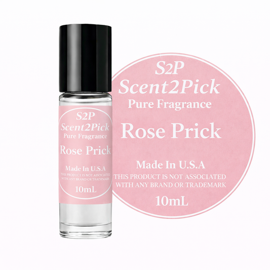 Rose Prick Inspired Roll-On Fragrance Oil 10ml – Alcohol-Free Long-Lasting Bergamot, Turmeric & Vanilla