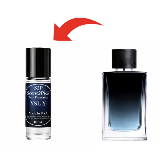 YSL “Y” Inspired Roll-On Fragrance Oil 10ml – Alcohol-Free Long-Lasting Men's Bergamot, Apple & Ginger