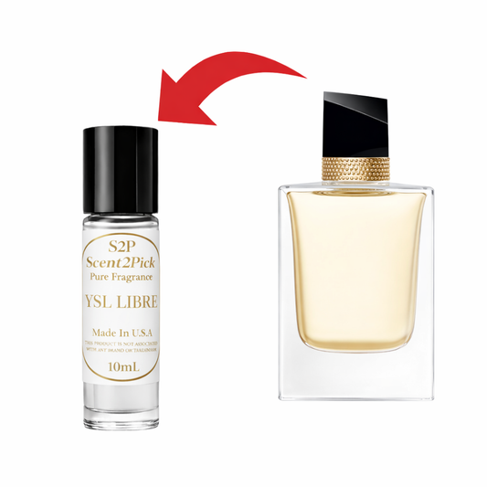 YSL Libre Inspired Roll-On Fragrance Oil 10ml – Alcohol-Free Long-Lasting Women's Lavender, Mandarin Orange & Petitgrain
