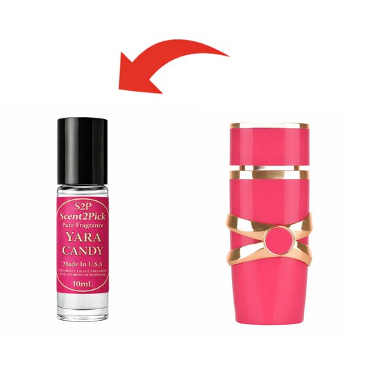 Yara Candy Inspired Roll-On Fragrance Oil 10ml – Alcohol-Free Long-Lasting Women's Blackcurrant, Gardenia & Vanilla